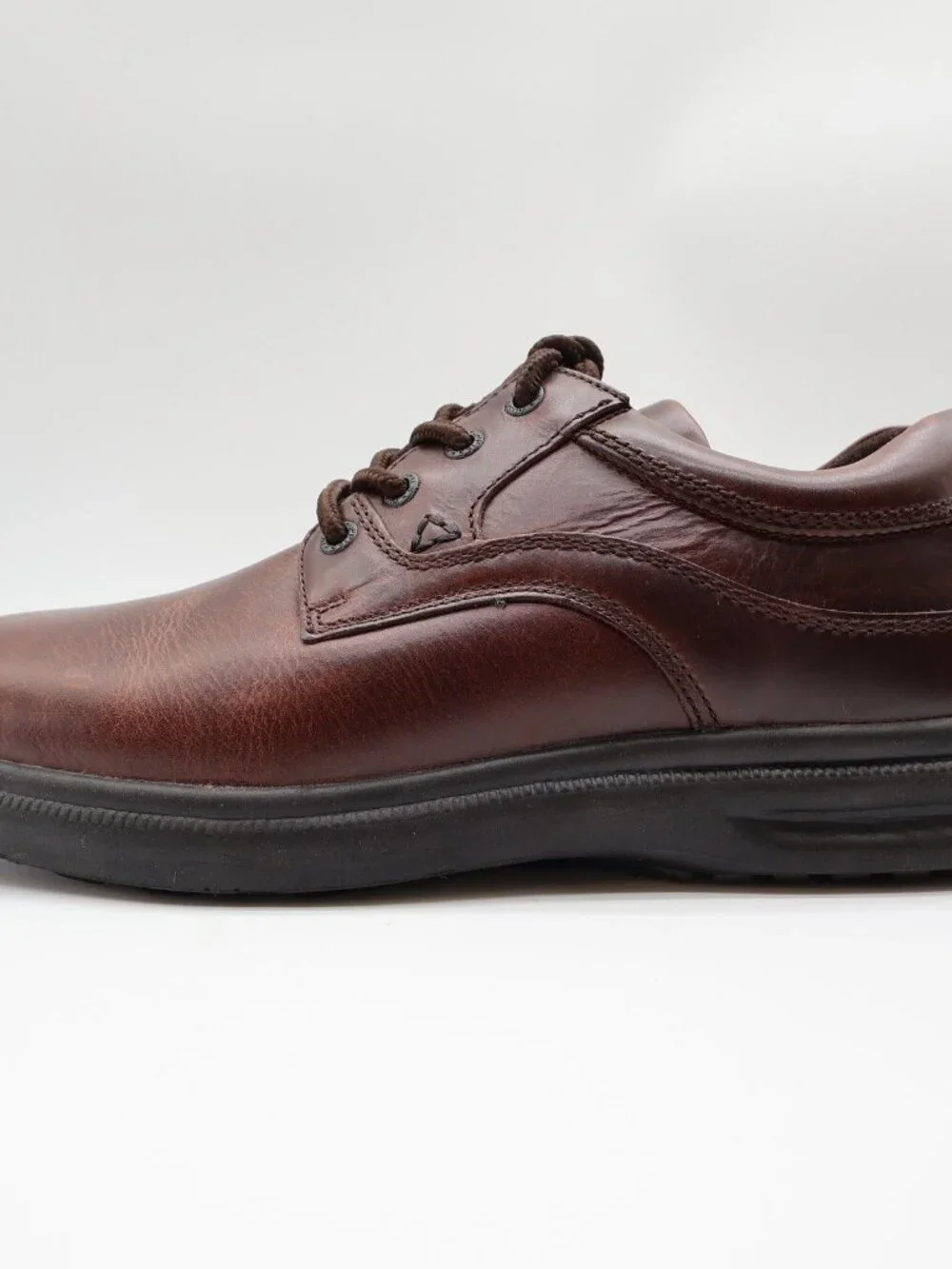 Hush Puppies Glen Men's 9.5 Brown Leather Comfort Casual Oxford Shoes